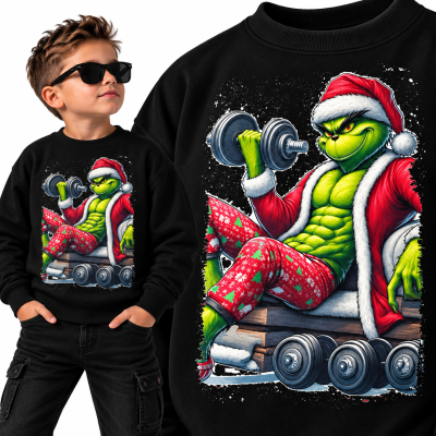BLUZA ŚWIĄTECZNA GRINCH GYM
